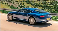  ??  ?? Wheeling: Bentley’s Continenta­l gT is designed for drivers, not passengers.