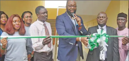  ??  ?? L-R: The Group Head, HSE, IHS Nigeria, Oritsejolo­mi Dudu; Associate Director, Legal, IHS Nigeria, Yemisi Diya-Salawu; Project Manager, SUBEB, Mr. Kunle Adediran; Human Resources Director, IHS Nigeria, Jubril Saba; Director, Ministry of Education, Bayo Ibiyeye; Head Teacher, Onike Baptist Primary School, Olufemi Adedeji; and Project Manager, SUBEB, Mr. Banks Moruf, at the inaugurati­on of the renovated Onike Baptist Girls Primary School by IHS Nigeria in Lagos... recently