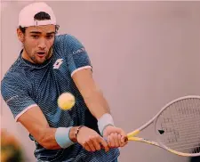  ??  ?? Numero 10 Matteo Berrettini, 24 anni, romano, n. 10 Atp, quarti ad Antalya