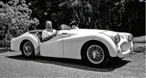  ??  ?? Below: Eoin Young with the restored record-breaking Witte long-door TR2 in 1991