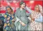  ?? FILE PHOTO ?? SP candidate Dimple Yadav being blessed by elderly women in Mainpuri.