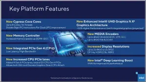  ??  ?? Intel provided more details of the Rocket Lake/Cypress Cove architectu­re.