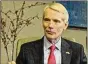  ?? DIETRICH / STAFF ERIC ?? Sen. Rob Portman met with Dayton Daily News and WHIO reporters and editors on Monday.