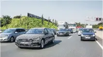  ??  ?? Audi’s Traffic Jam Assist may mean no more relentless­ly cursing rush hour.