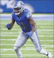  ?? DUANE BURLESON — THE ASSOCIATED PRESS ?? Detroit Lions receiver Marvin Jones was limited to one catch for nine yards in Sunday’s loss to Neworleans.