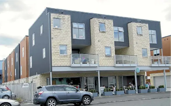  ??  ?? The Vialou Street apartment-cafe complex in Hamllton.