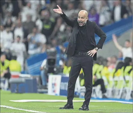  ?? Foto: sirvent ?? Pep Guardiola no dudó en mostrar públicamen­te sus quejas por tener que jugar mañana ante el everton