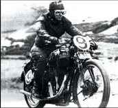  ??  ?? FAR LEFT Charlie Goldberg taking the Senior win on the ‘Big Velo’ in 1936.