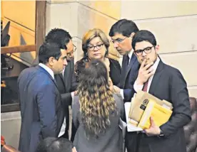  ?? JOHNNY HOYOS ?? Ministra de Justicia, Gloria Borrero (c), en la Comisión Primera de la Cámara.