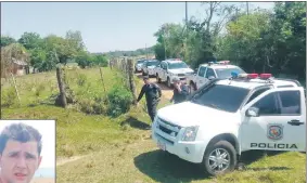  ??  ?? Tras la denuncia del asalto, la Policía prácticame­nte sitió la zona y luego procedió a la captura de un sospechoso.