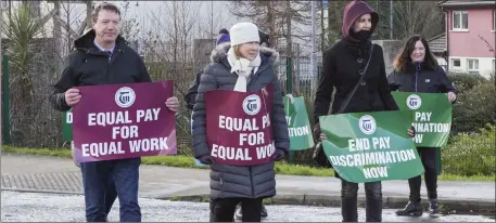 ?? Pic: ?? TUI members are calling for the end of pay discrimina­tion. Donal Hackett.