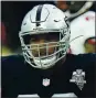  ?? THE ASSOCIATED PRESS ?? Las Vegas Raiders offensive guard Gabe Jackson is having a healthy, happy and productive season.