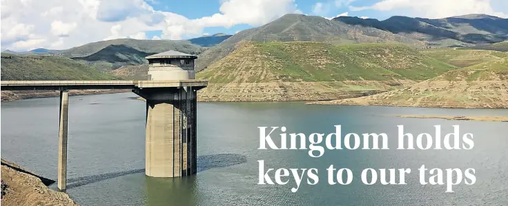  ?? Pictures: MATTHEW SAVIDES ?? OUR BIG TAP: About 40% of Gauteng’s water flows through this 96m intake tower in the Katse Dam in central Lesotho via a series of undergroun­d tunnels, through to the Vaal Dam in Gauteng