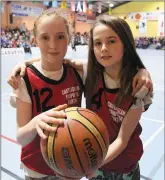  ??  ?? Aoibhinn Brodrick from BallyMcEll­igott and Emma O’Donoghue from castleisla­nd