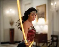  ?? Warner Bros. Entertainm­ent ?? Gal Gadot is shown in a scene from "Wonder Woman 1984."