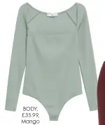  ??  ?? BODY, £35.99, Mango