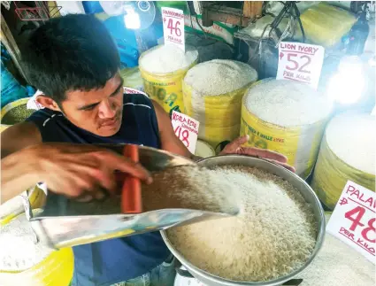  ?? SUNSTAR FILE ?? CHEAPER RICE. Consumers in Central Visayas can expect cheaper rice prices when the National Food Authority 7 unveils its suggested retail prices of several rice varieties on Tuesday, Nov. 13.