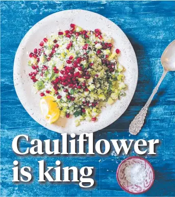  ??  ?? UNTAPPED POTENTIAL: Leanne Kitchen’s cauliflowe­r salad. Picture: LEANNE KITCHEN/MURDOCH BOOKS