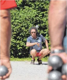  ?? FOTO: AFI ?? Spannende Wettkämpfe hat es beim Pétanque-Turnier auf dem Ellwanger Schießwase­n gegeben.