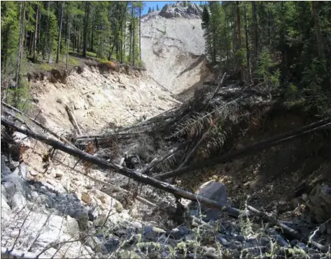  ?? FILE PHOTO ?? The Grand River Ditch breach is pictured in Rocky Mountain National Park.