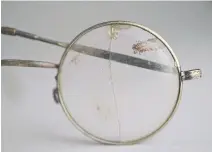  ??  ?? A pair of glasses that once belonged to a person who perished at the Nazi German death camp.