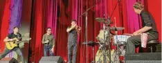  ?? Foto: Josephine von der Haar ?? Die Band Masaa eröffnet das Jazz-Isch in Mindelheim: (von links) Reentko Dirks, Rabih Lahoud, Marcus Rust und Steffen Roth.