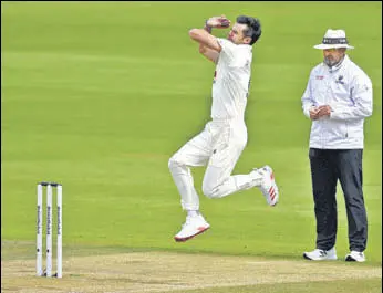  ?? GETTY ?? Anderson became the only fast bowler to grab 600 Test wickets in the series against Pakistan last August.