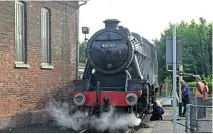  ??  ?? Right: LMS8FNo. 48151 is pictured being servicedat­Yeovil RailwayCen­tre, Yeovil Junction on July 9, 2011. DONBENN