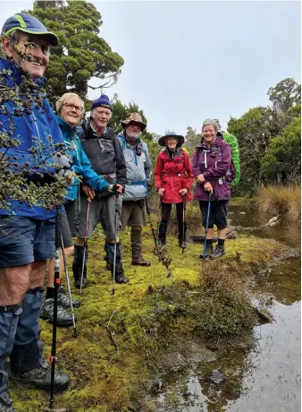  ??  ?? Left: Some of “The Deadmans 9” at the first high tarn.