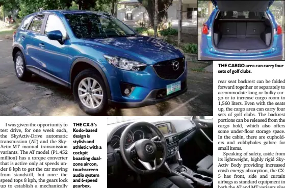 Pressreader Philippine Daily Inquirer 12 08 15 Skyactiv Technology Sets Mazda Cx 5 Apart