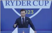  ?? ANDREW MEDICHINI — THE ASSOCIATED PRESS ?? Captain Zach Johnson will send his U.S. team out to face Europe today on the opening day of Ryder Cup play in Italy.