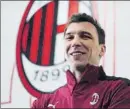  ?? FOTO: AP ?? Mandzukic Lucirña el ‘9’ en el Milan