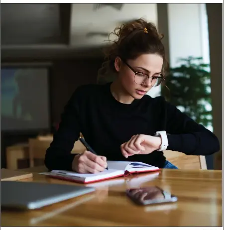  ?? Photo by iStock ?? Maintainin­g a log can help busy profession­als keep track of how much time they’re spending on various tasks throughout the day.