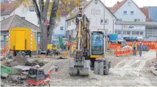  ??  ?? Bei der Sanierung der Ortsmitte werden Mehrkosten entstehen.