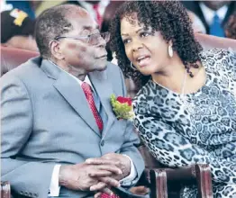  ??  ?? Mr and Mrs Mugabe