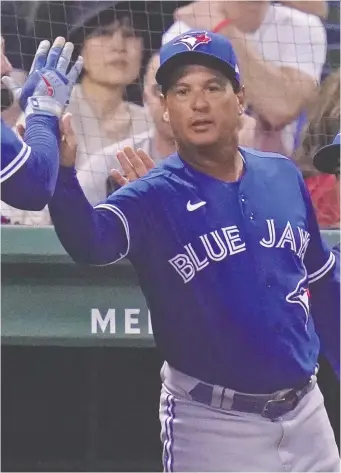  ?? CHARLES KRUPA/THE ASSOCIATED PRESS ?? Charlie Montoyo has vivid memories of the Blue Jays' wild second-half run to the AL East crown in 2015. Now, as Toronto's manager, he's hoping to experience the same excitement.