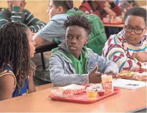  ?? SHOWTIME ?? Jake (Michael Epps), Kevin (Alex Hibbert) and Papa (Shamon Brown) are middle-schoolers juggling crushes and more adult concerns on “The Chi.”
