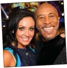  ??  ?? actor: Danny John-Jules with dancer Amy Dowden last night