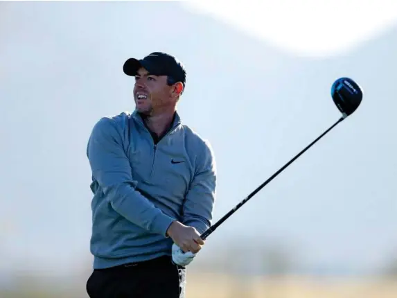  ?? (Getty) ?? Rory McIlroy during the first round of the Waste Management Phoenix Open