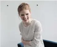  ?? CHRIS YOUNG/THE Canadian Press ?? Actor Rose Leslie promotes an exhibition of items from the television series Game of Thrones in Toronto on March 8.