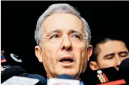  ?? ARCHIVO ?? El senador del Centro Democrátic­o, Álvaro Uribe.