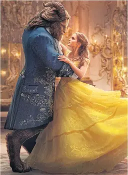  ??  ?? MAGICAL: Dan Stevens and Emma Watson in Beauty And The Beast
