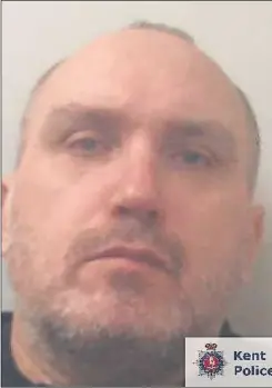  ?? Picture: Kent Police ?? Marcus Brookfield, formerly of Paddock Wood, dealt Class A drugs