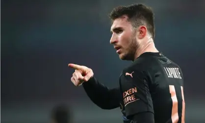  ??  ?? Aymeric Laporte has been out of the Manchester City side after he struggled against Spurs in mid-November. Photograph: Manchester City FC/Getty Images