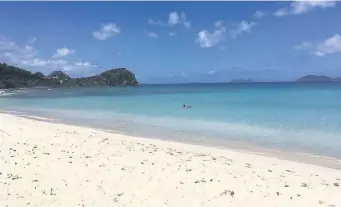  ??  ?? Pictured is Tortola in the British Virgin Islands before Hurrican Irma struck.