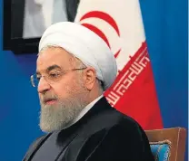  ?? ALI MOHAMMADI/BLOOMBERG ?? Rohani. Presidente quer proteger interesses do Irã