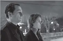  ?? FX VIA AP ?? Matthew Rhys, left, and Keri Russell perform in a scene from “The Americans.”
