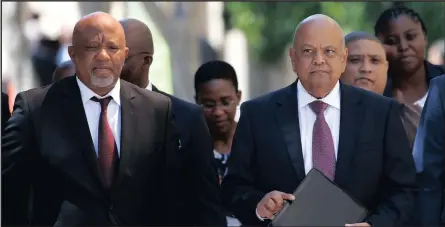  ?? PICTURE: REUTERS ?? Writer says Finance Minister Pravin Gordhan and his deputy Mcebisi Jonas have been targeted for thwarting a bid to promote crony capitalism.