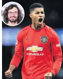  ??  ?? AWARD: Marcus Rashford and Joe Wicks, inset.