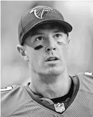  ?? DALE ZANINE, USA TODAY SPORTS ?? Julio Falcons quarterbac­k Matt Ryan leads the league with 1,473 passing yards.